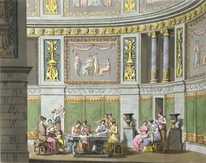 ジュネスフェラーリオの「ルコスチュームアンシェンエモデルヌ」のGynaeceum、c.1825